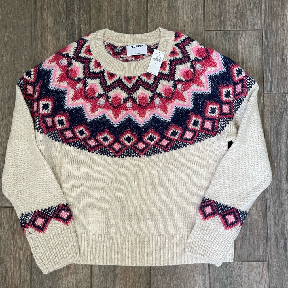 Old Navy Fair Isle Cozy Sweater